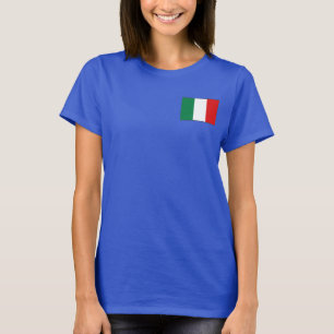 Camiseta T-shirt da DK da bandeira e do mapa de Italia