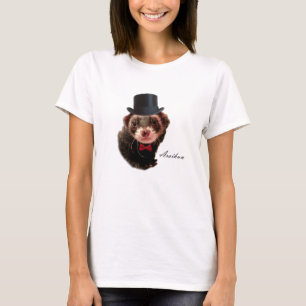 Camiseta T-shirt da doninha do cavalheiro