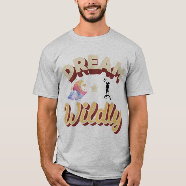 Camiseta t-shirt da Dream Wilely Aestic Retro Moon & Stars (Frente)