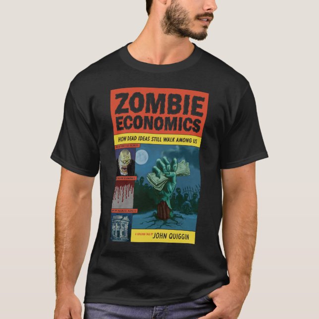 Camiseta T-shirt da economia do zombi (Frente)