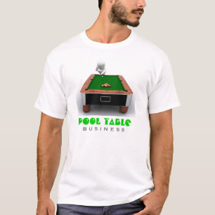 Camiseta T-shirt da empresa da mesa de bilhar