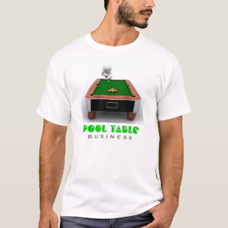 Camiseta T-shirt da empresa da mesa de bilhar