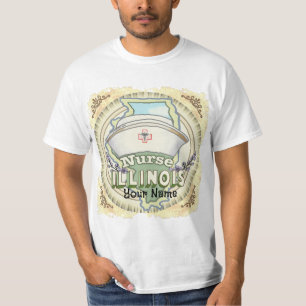 Camiseta t-shirt da Enfermeira de Illinois