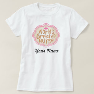 Camiseta T-shirt da enfermeira do mundo o grande