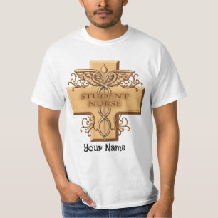 Camiseta t-shirt da Enfermeira Estudantil Caduceus