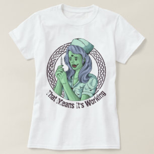 Camiseta T-Shirt da enfermeira Zombie