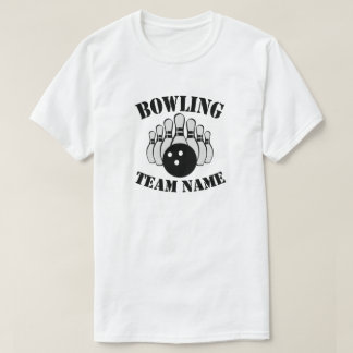 Camiseta T-Shirt da Equipe de Boliches Personalizada