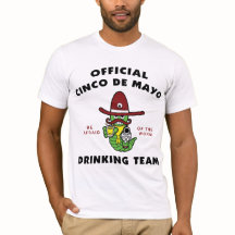 T-shirt da equipe do bebendo de Cinco de Mayo