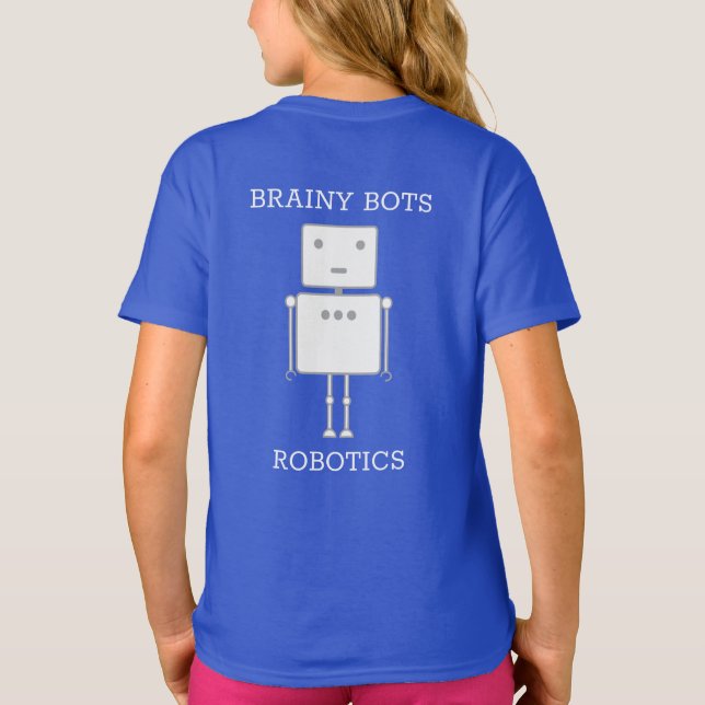 Camiseta T-shirt da Equipe Robotics de Torneio do Campeonat (Verso)