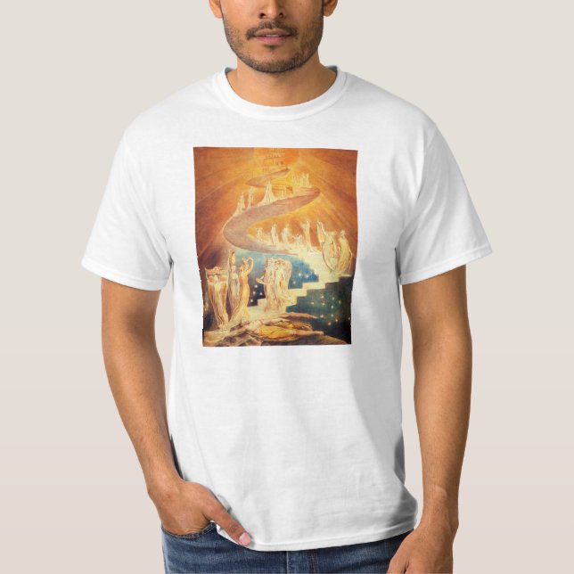 Camiseta T-shirt da escada de William Blake Jacob (Frente)