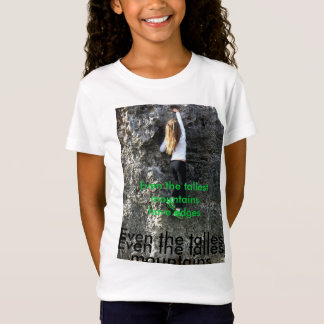 Camiseta T-shirt da escalada da menina
