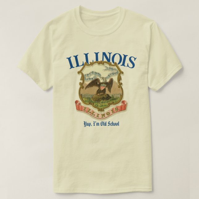 Camiseta T-Shirt da Escola Antiga (Frente do Design)