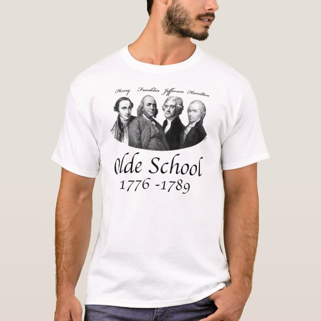 Camiseta T-shirt da escola de Olde (Frente)