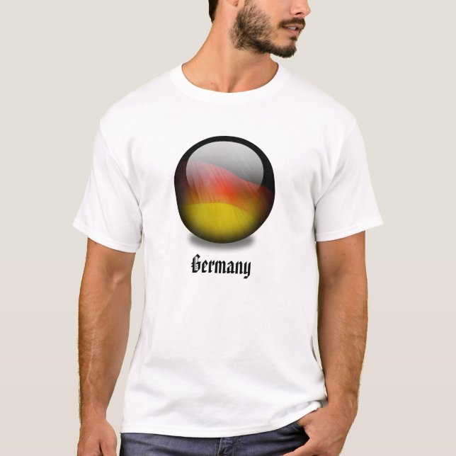 Camiseta T-shirt da esfera de Alemanha (Frente)