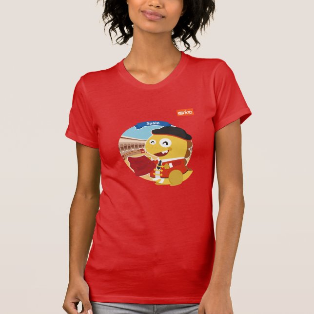 Camiseta T-shirt da espanha de VIPKID (alaranjado) (Frente)
