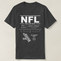 T-Shirt da Estação Naval da NFL da Fallon NAS