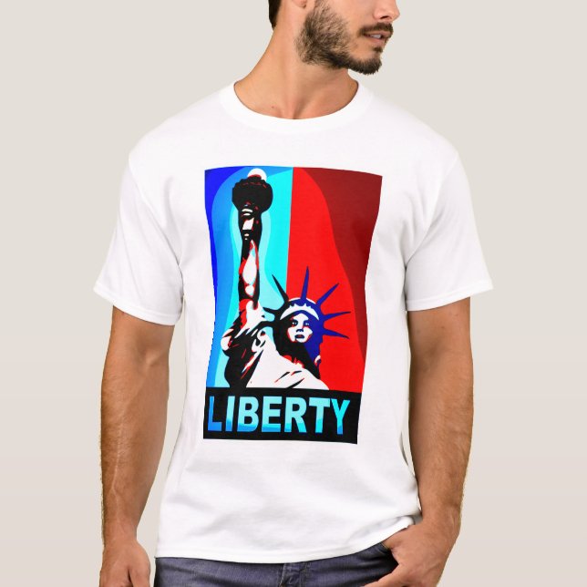 Camiseta T-shirt da estátua da liberdade (Frente)
