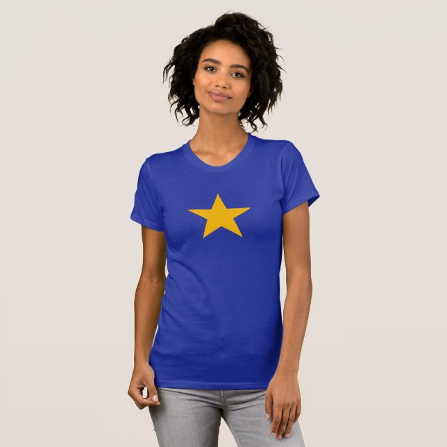 Camiseta T-shirt da estrela da UE (Frente Completa)