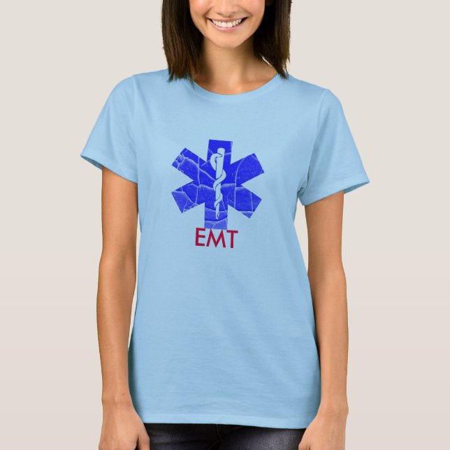 Camiseta T-shirt da estrela de EMT (Frente)