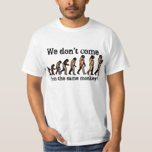 Camiseta T-shirt da evolução