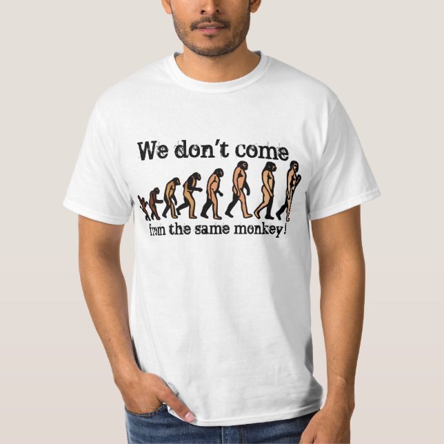 Camiseta T-shirt da evolução (Frente)