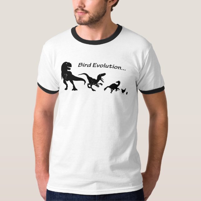 Camiseta t-shirt da evolução do pássaro (Frente)