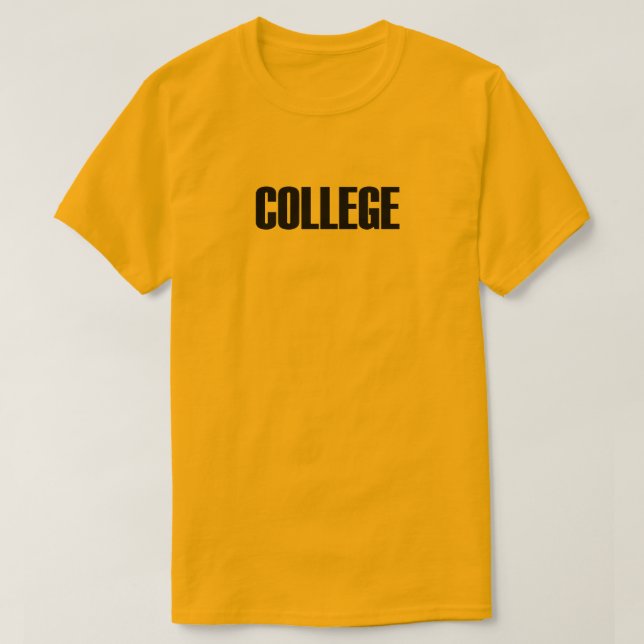 Camiseta T-shirt da faculdade (Frente do Design)