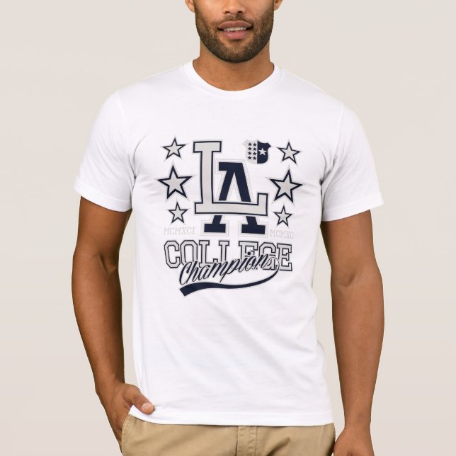 Camiseta T-Shirt da Faculdade de Los Angeles (Frente)
