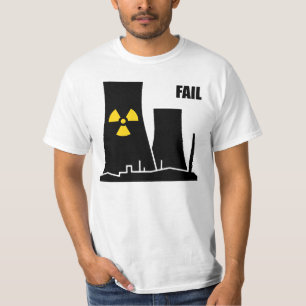 Camiseta T-shirt da FALHA do reator nuclear