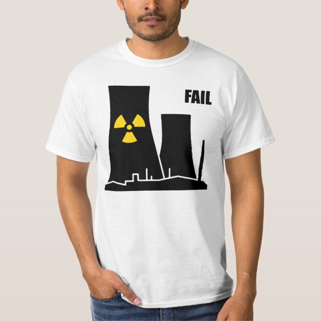 Camiseta T-shirt da FALHA do reator nuclear (Frente)