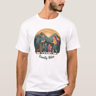 Camiseta T-Shirt da família de caminhada