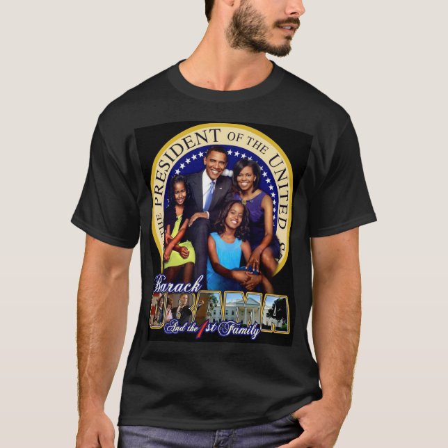 Camiseta t-shirt da família de Obama do iBODY ø (Frente)