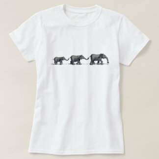 Camiseta T-shirt da família do elefante