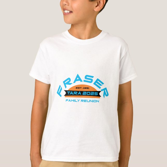 Camiseta T-Shirt da Família Fraser 2025 Design 2 K (Frente)