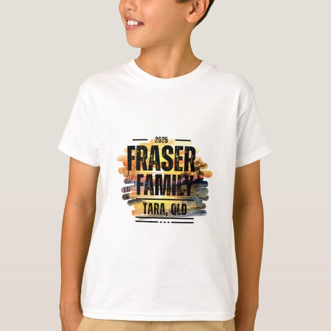 Camiseta T-Shirt da Família Fraser 2025 Design 4 K (Frente)