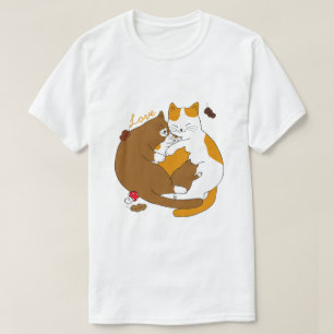 Camiseta T-Shirt da Família Gato-Gato