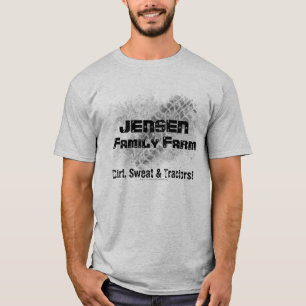 Camiseta T-shirt da fazenda da família com trilha do trato