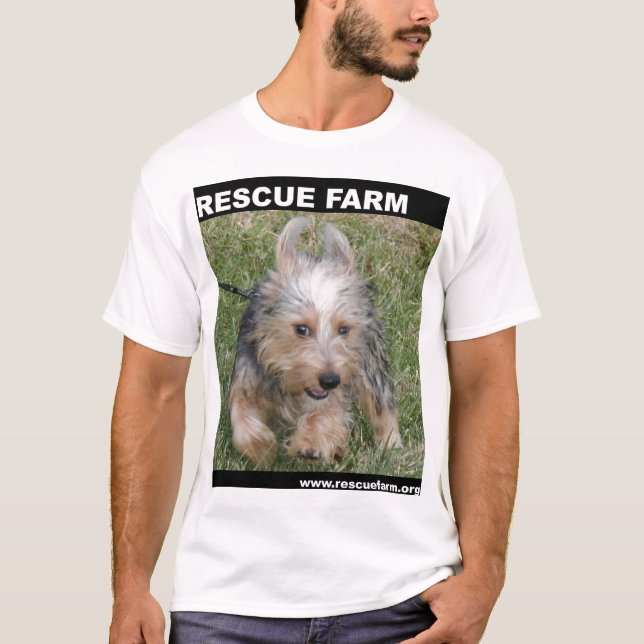 Camiseta T-shirt da fazenda de Rescu (Frente)