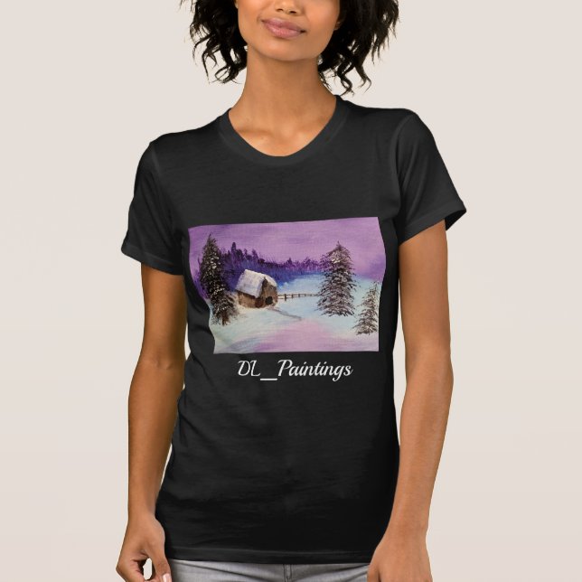 Camiseta T-Shirt da Felicidade de inverno (Frente)