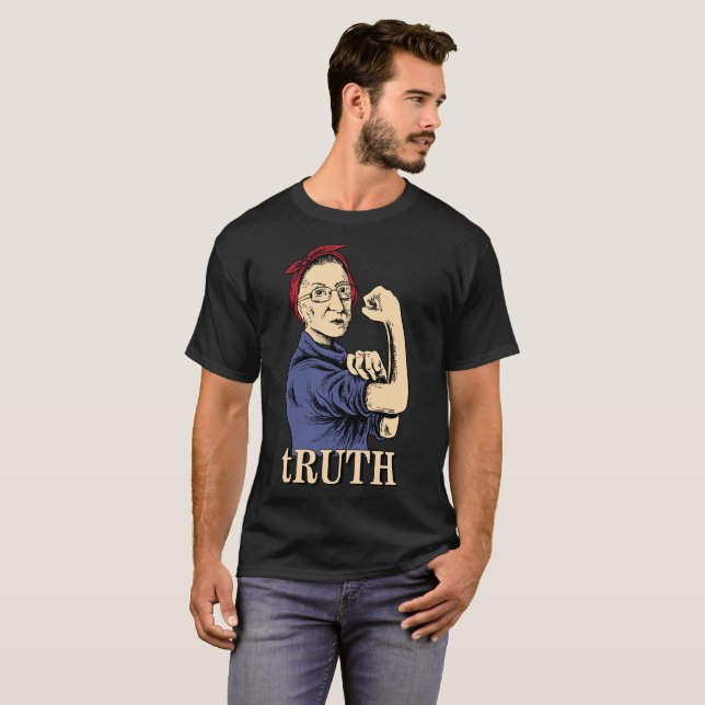 Camiseta T-shirt da feminista da corte suprema de RBG Ruth (Frente Completa)