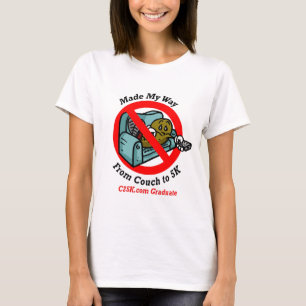 Camiseta T-shirt da fibra do formando das senhoras C25K