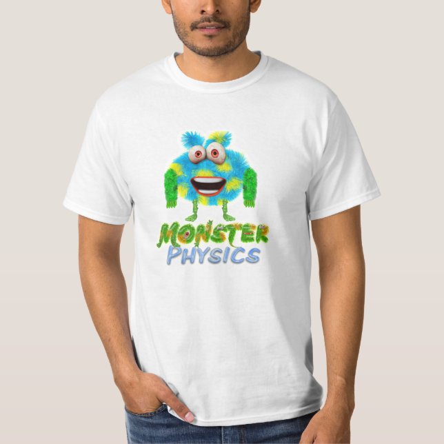 Camiseta T-shirt da física do monstro (Frente)