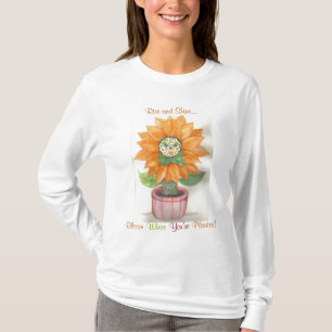 Camiseta T-shirt da flor