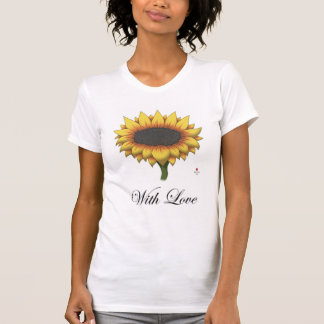 Camiseta T-shirt da flor de Sun (com amor)