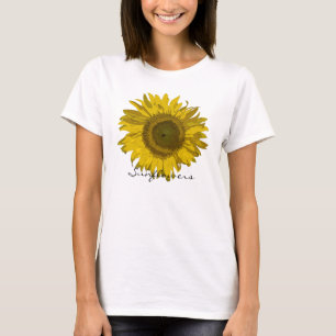 Camiseta T-shirt da flor do girassol