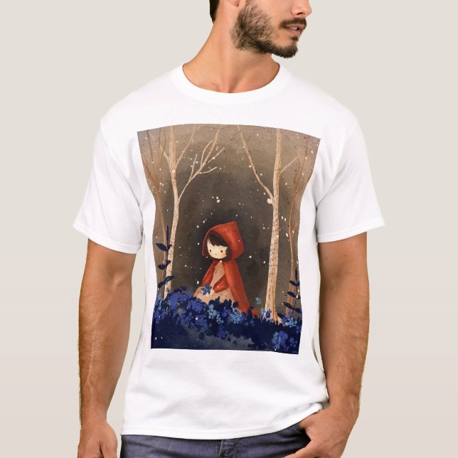 Camiseta T-Shirt da Floresta de Fairytale (Frente)