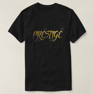 Camiseta T-shirt da folha Dourado do prestígio