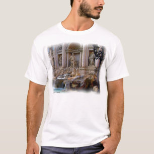 Camiseta T-shirt da fonte do Trevi