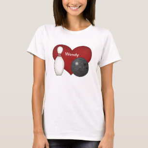 Camiseta T-shirt da forma da boliche