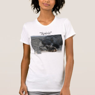 Camiseta T-shirt da foto do Schnauzer padrão do "espírito